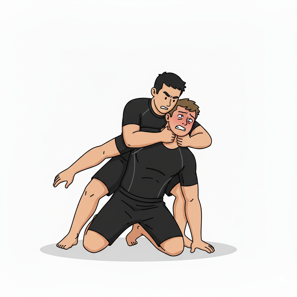 No-Gi submissions demonstration