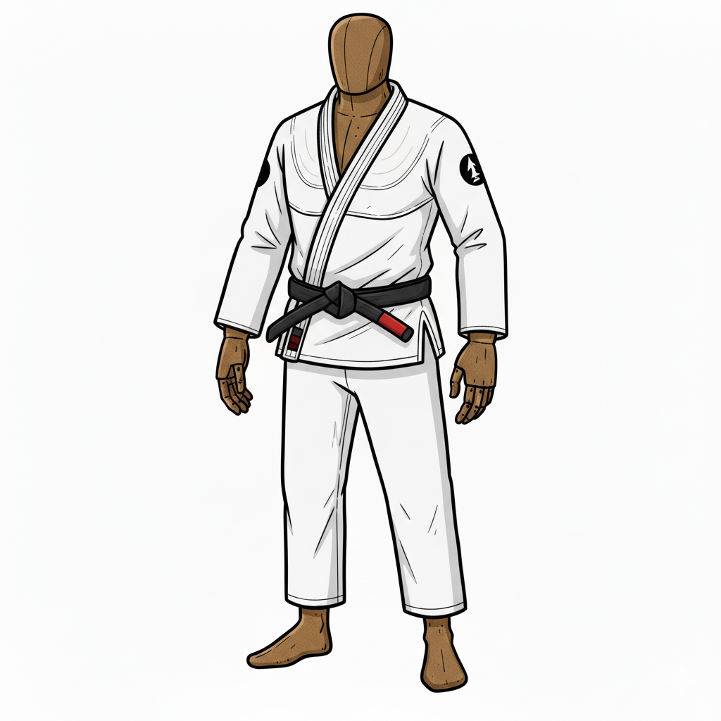 Brazilian Jiu-Jitsu Gi Uniform - Traditional Kimono with White Jacket and Pants for Professional Grappling